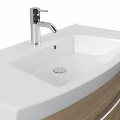 Waschtisch - Eiche hell - mit Waschbecken - 100 cm -Baumarkt Verkaufsgeschäft 9004404700 03 1600Wx1600H