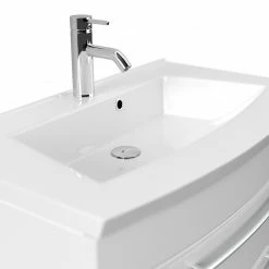 Waschtisch - weiß Hochglanz - mit Waschbecken - 82 cm -Baumarkt Verkaufsgeschäft 9004404900 03 1600Wx1600H