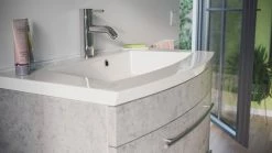 Waschtisch - Betonoptik - mit Waschbecken - 82 cm -Baumarkt Verkaufsgeschäft 9004405200 04 1600Wx1600H