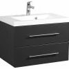Waschtisch AURORA - anthrazit - 70,4 cm breit