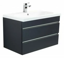 Waschtisch KALI - anthrazit seidenglanz-anthrazit - grifflos - 70 cm