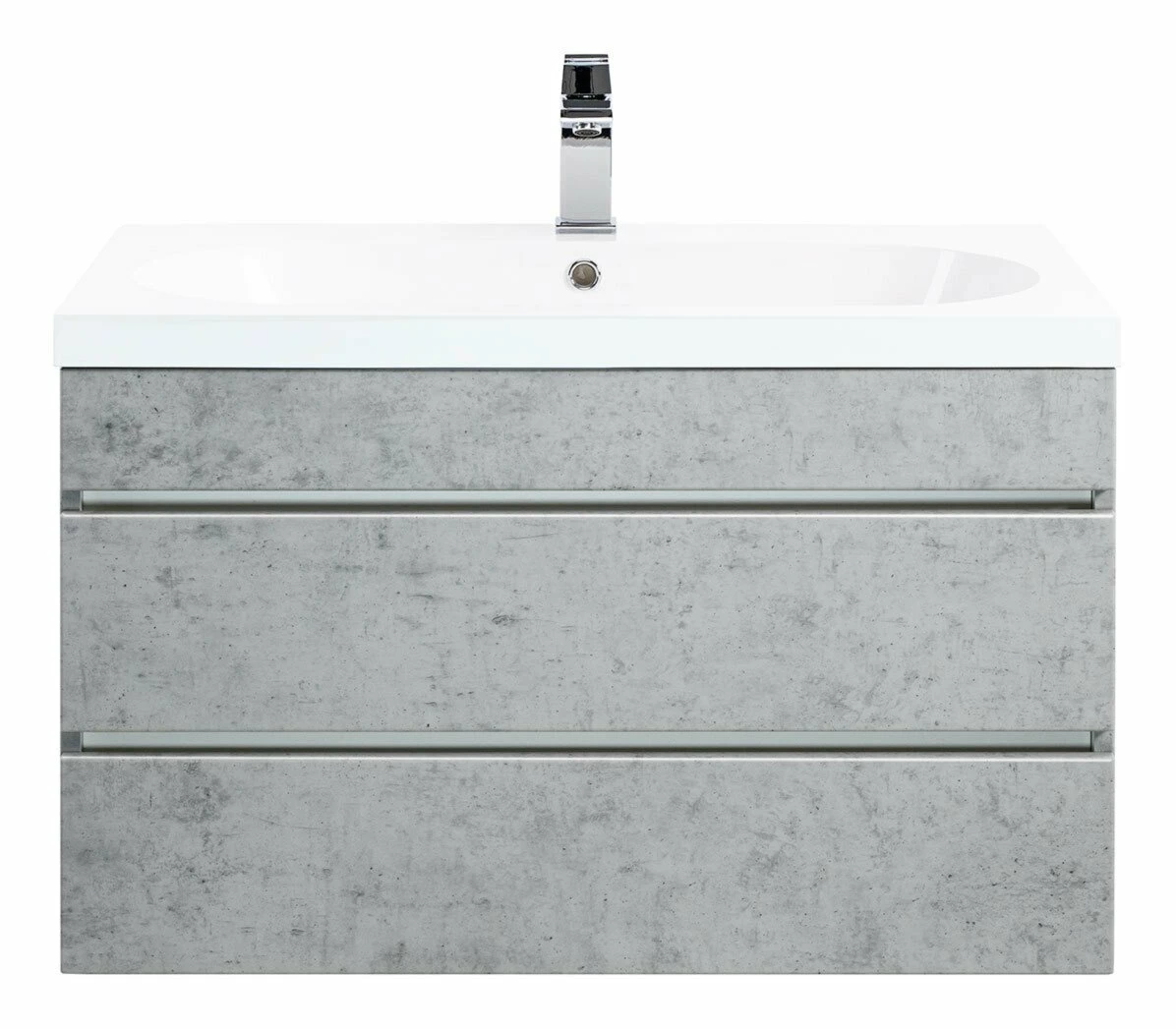 Waschtisch KALI - Betonoptik - grifflos - 70 cm 4 Waschtisch KALI - Betonoptik - grifflos - 70 cm – Bild 4