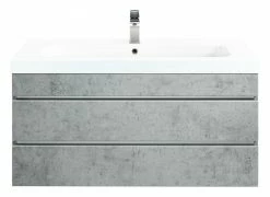 Waschtisch KALI - Betonoptik - grifflos - 90 cm -Baumarkt Verkaufsgeschäft 9004407300 04 1600Wx1600H