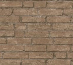 Vliestapete INDUSTRIAL - braun-orange - 10 Meter