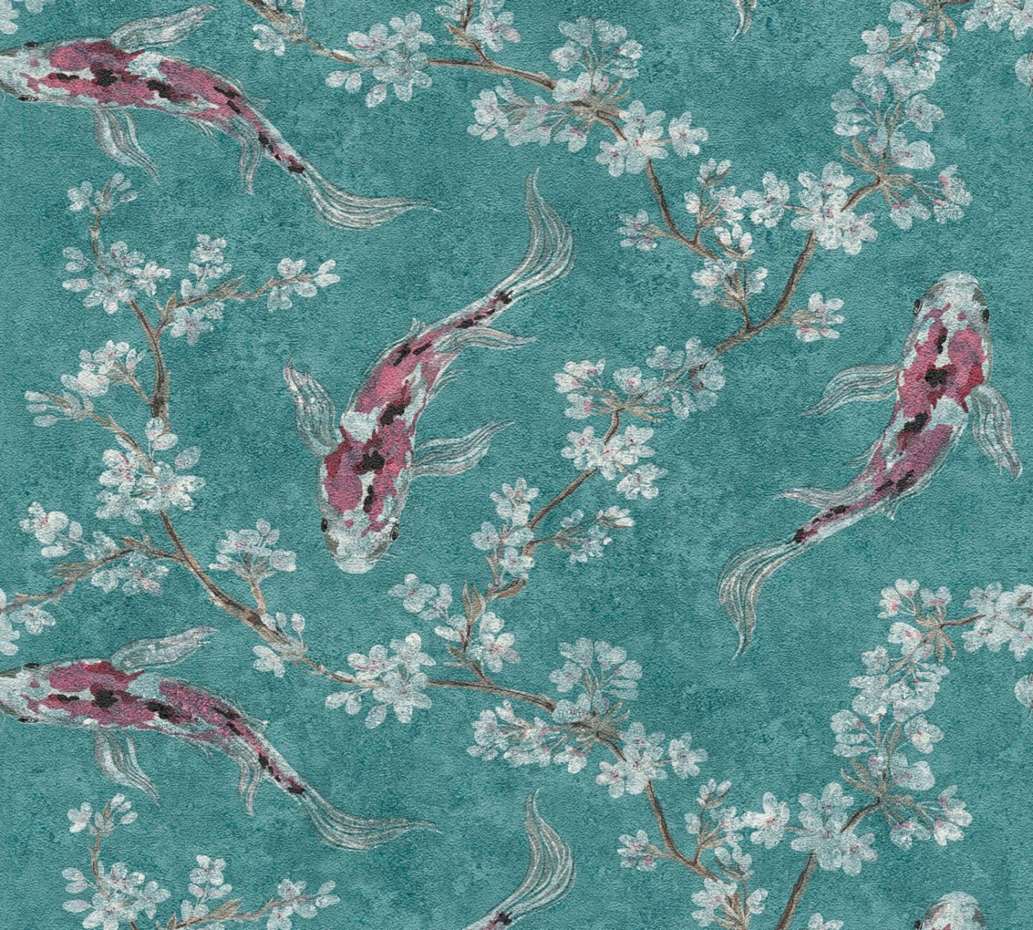 Vliestapete JAPANISCH & CHINESISCH - blau - Tiere - 10 Meter 1 Vliestapete JAPANISCH & CHINESISCH - blau - Tiere - 10 Meter