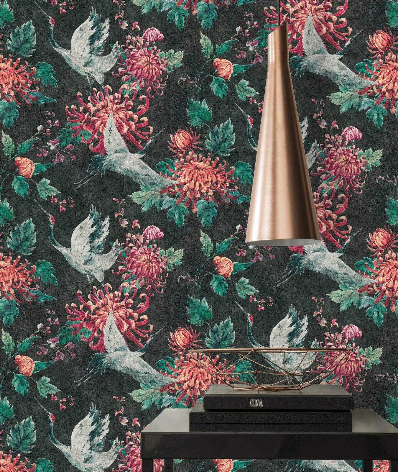 Vliestapete ASIAN FUSION - schwarz-rot - 10 Meter 3 Vliestapete ASIAN FUSION - schwarz-rot - 10 Meter – Bild 3