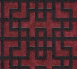 Vliestapete ASIAN FUSION - rot-schwarz - 10 Meter