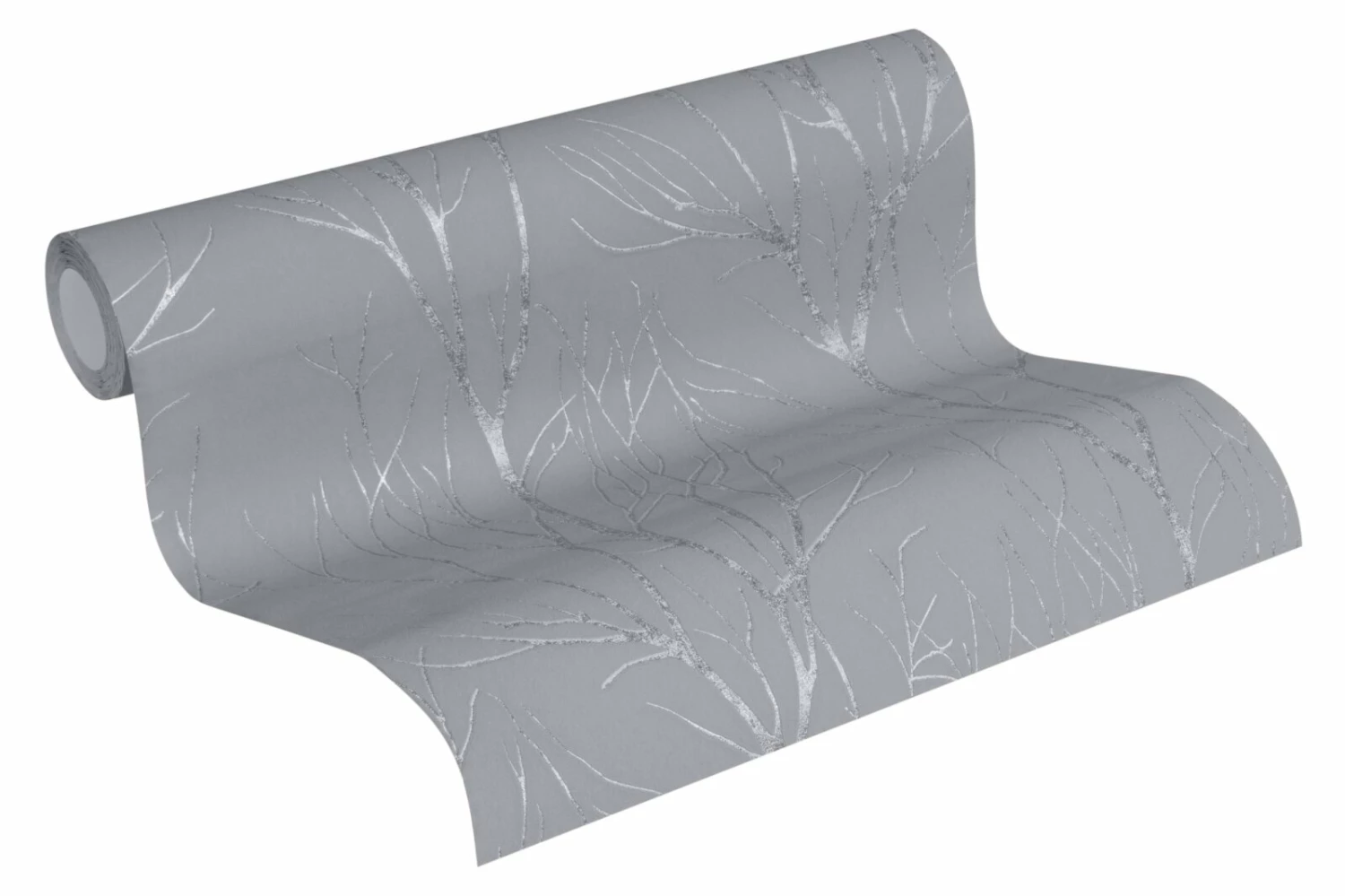 Vliestapete BLOOMING - grau-silber - 10 Meter 2 Vliestapete BLOOMING - grau-silber - 10 Meter – Bild 2