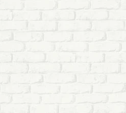 Papiertapete BOYS & GIRLS 6 - weiß-grau - 10 Meter