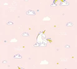 Papiertapete BOYS & GIRLS 6 - rosa-gelb - 10 Meter