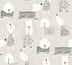 Papiertapete BOYS & GIRLS 6 - grau-beige - 10 Meter