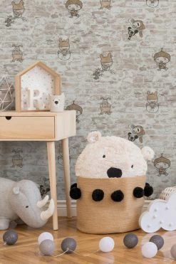 Papiertapete BOYS & GIRLS 6 - beige-grau - 10 Meter -Baumarkt Verkaufsgeschäft 9004526200 04 1600Wx1600H