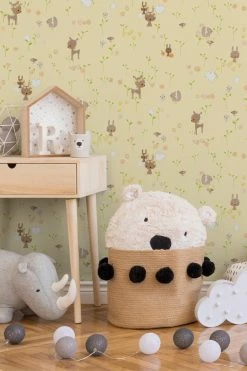 Papiertapete BOYS & GIRLS 6 - gelb-grün - 10 Meter -Baumarkt Verkaufsgeschäft 9004526400 04 1600Wx1600H