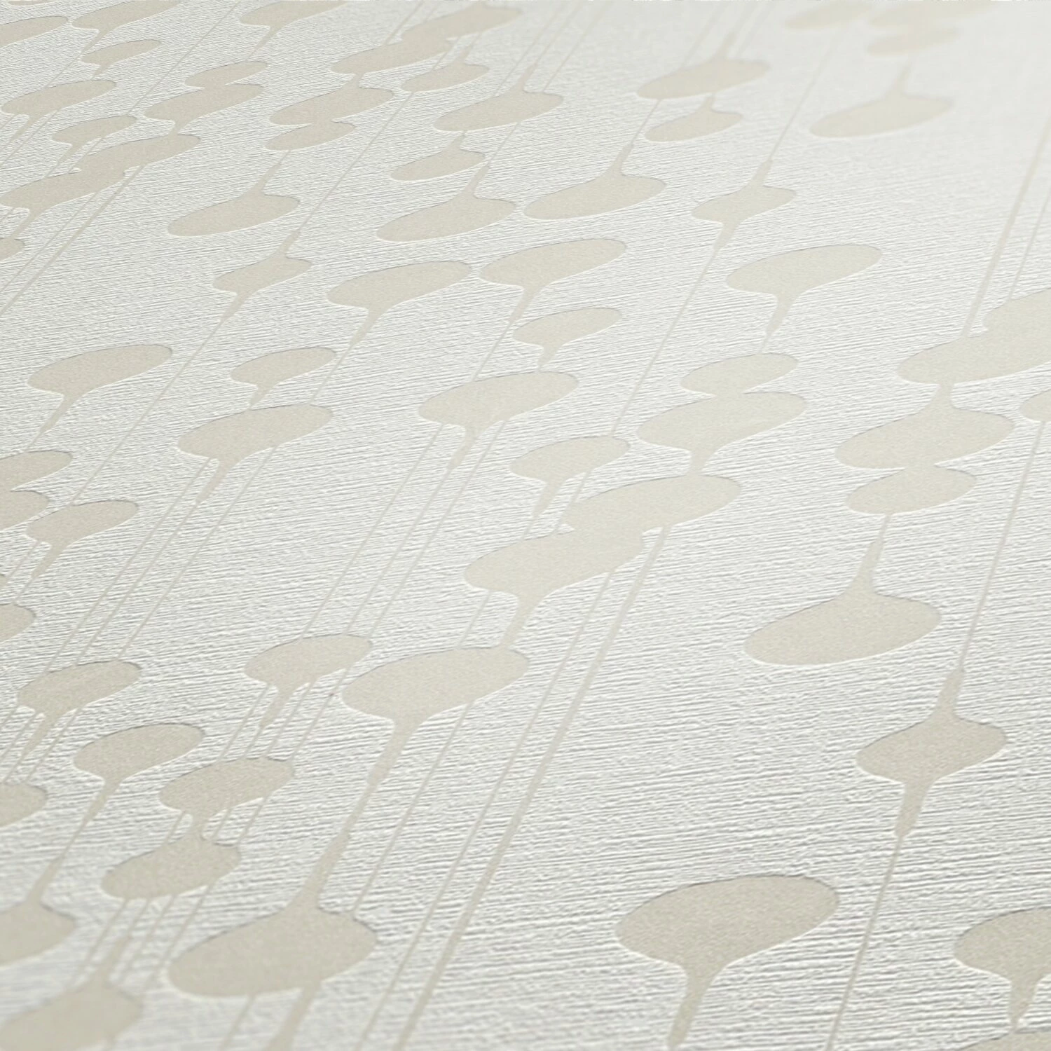 Vliestapete NEW LIFE - weiß-beige - 10 Meter 3 Vliestapete NEW LIFE - weiß-beige - 10 Meter – Bild 3