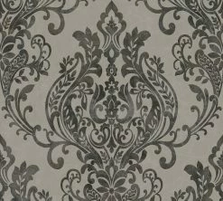 Vliestapete NEW LIFE - grau-schwarz - 10 Meter