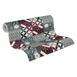 Vliestapete NEW LIFE - schwarz-rot - 10 Meter -Baumarkt Verkaufsgeschäft 9004535400 02 1600Wx1600H