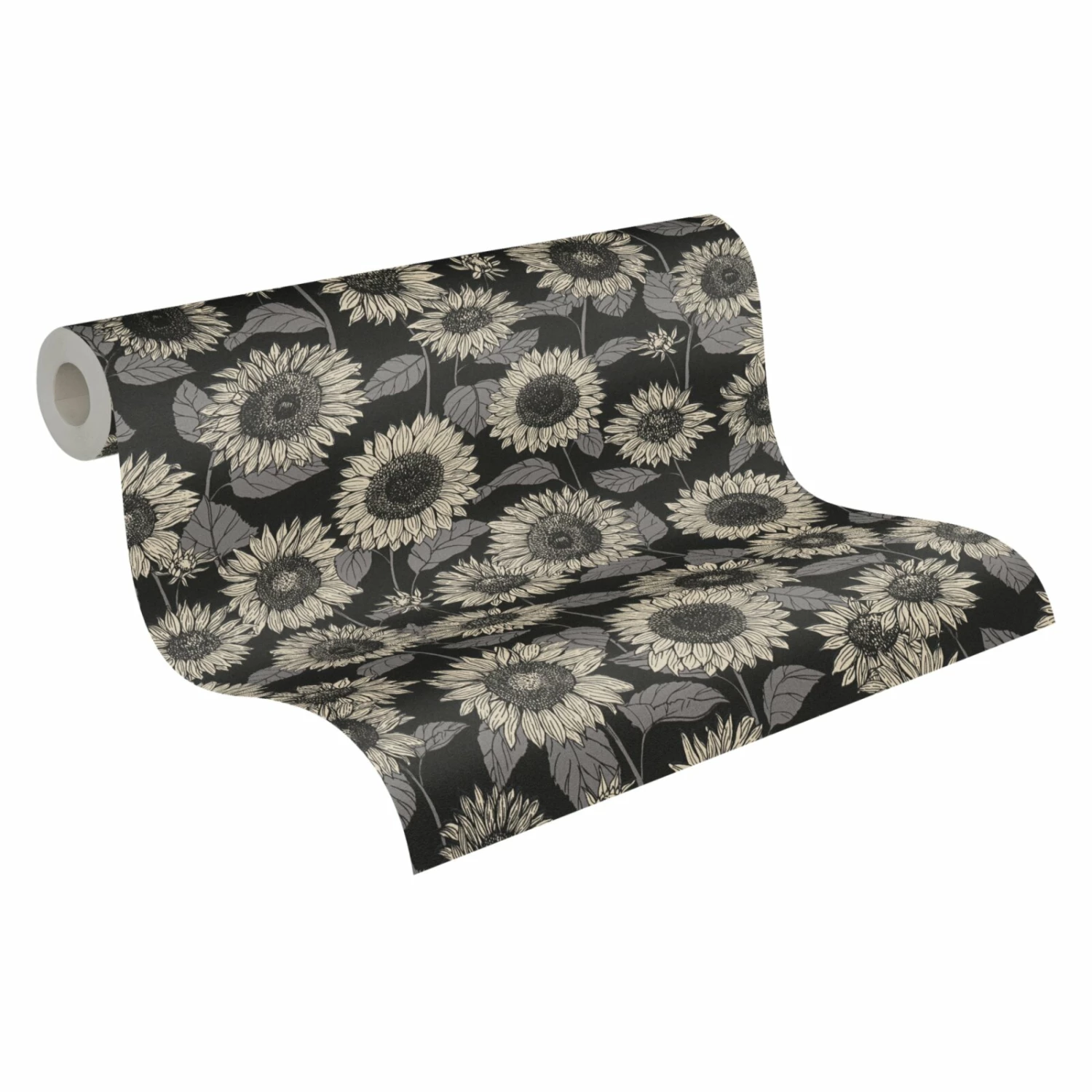 Vliestapete NEW LIFE - schwarz-anthrazit - 10 Meter 2 Vliestapete NEW LIFE - schwarz-anthrazit - 10 Meter – Bild 2