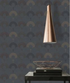 Vliestapete RETRO - schwarz metallic - 10 Meter -Baumarkt Verkaufsgeschäft 9004539200 04 1600Wx1600H