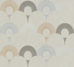 Vliestapete POP STYLE - grau-silber - 10 Meter