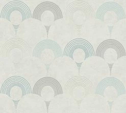 Vliestapete POP STYLE - grau-blau - 10 Meter