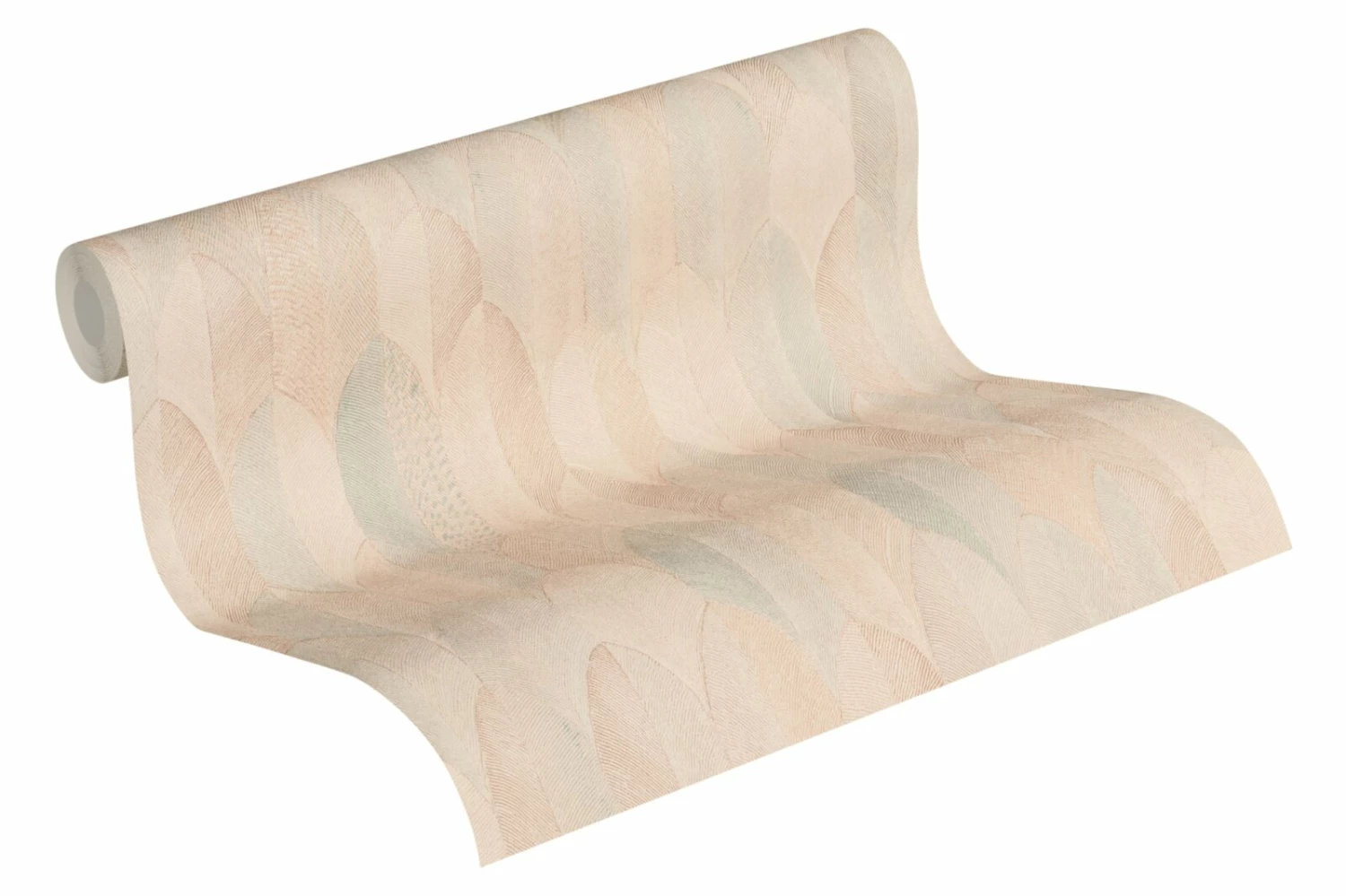 Vliestapete ART DECO - orange-grün - 10 Meter 2 Vliestapete ART DECO - orange-grün - 10 Meter – Bild 2