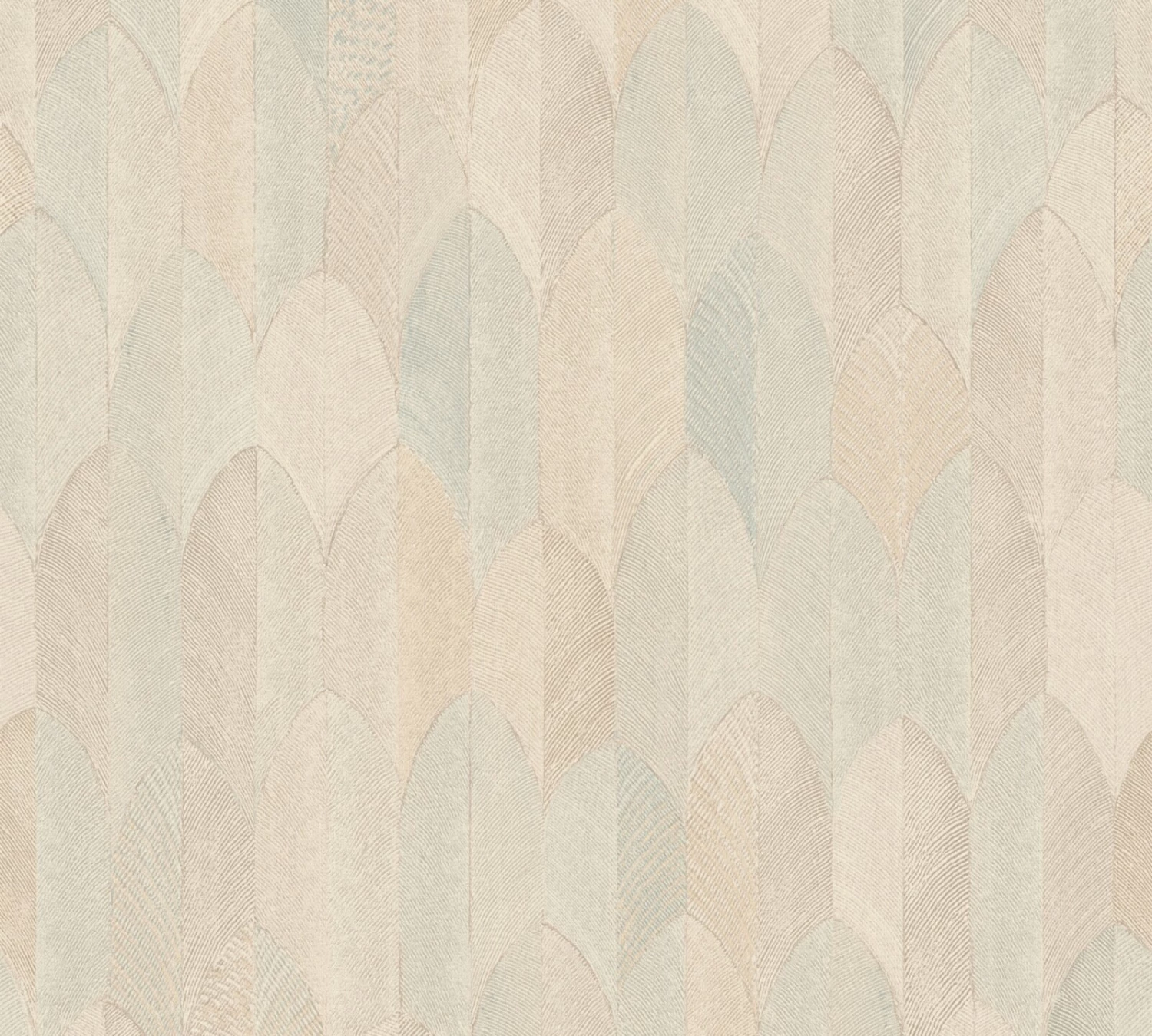 Vliestapete ART DECO - orange-grün - 10 Meter 1 Vliestapete ART DECO - orange-grün - 10 Meter