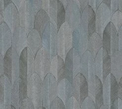 Vliestapete SUMATRA - grau-blau - 10 Meter