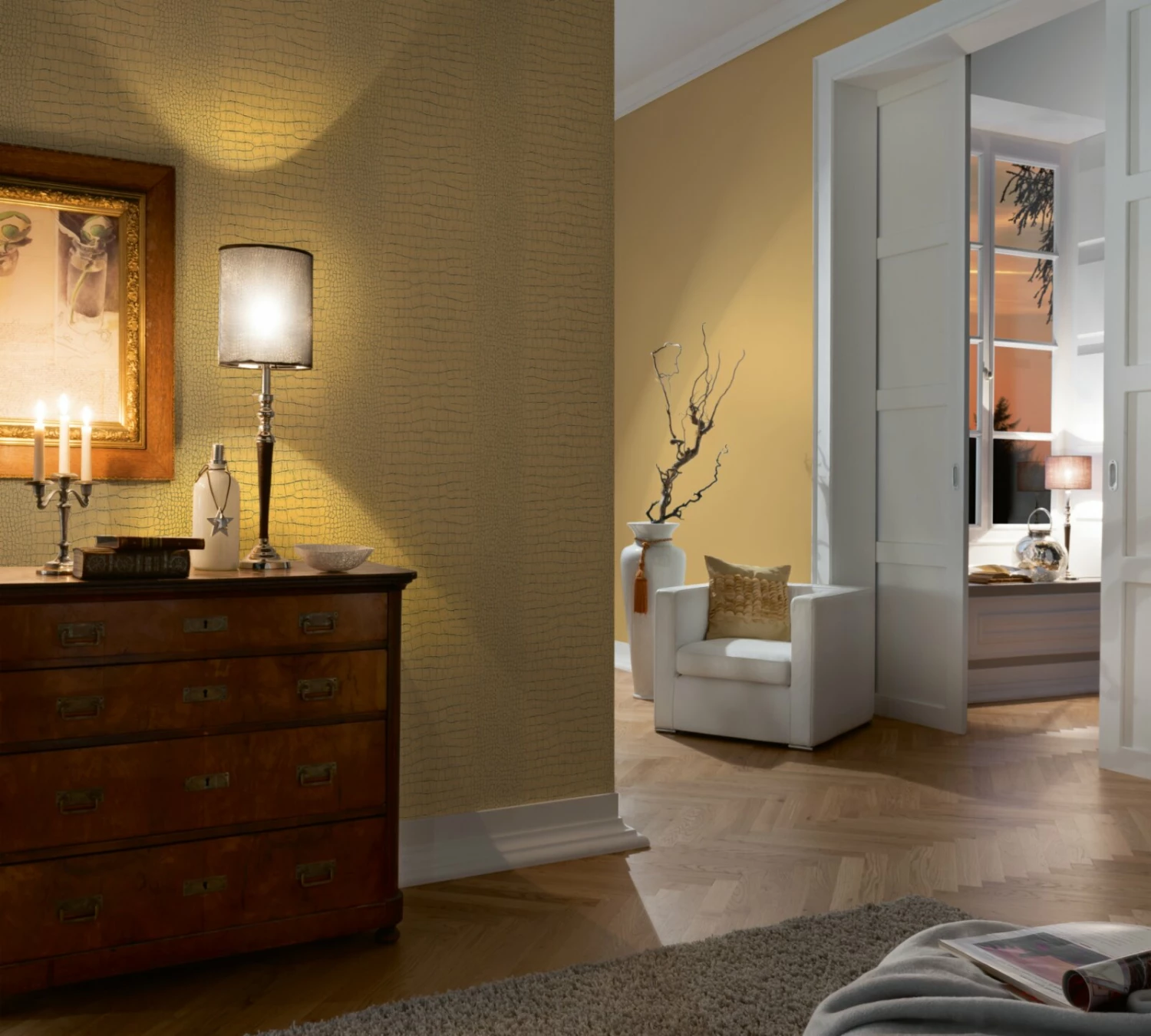 Vliestapete TRENDWALL - schwarz-gold - 10 Meter 4 Vliestapete TRENDWALL - schwarz-gold - 10 Meter – Bild 4