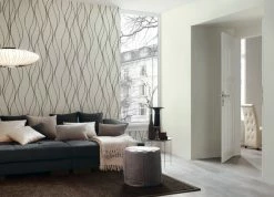 Vliestapete TRENDWALL - schwarz-weiß - 10 Meter -Baumarkt Verkaufsgeschäft 9004549300 04 1600Wx1600H