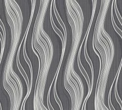 Vliestapete TRENDWALL - schwarz-silber - 10 Meter