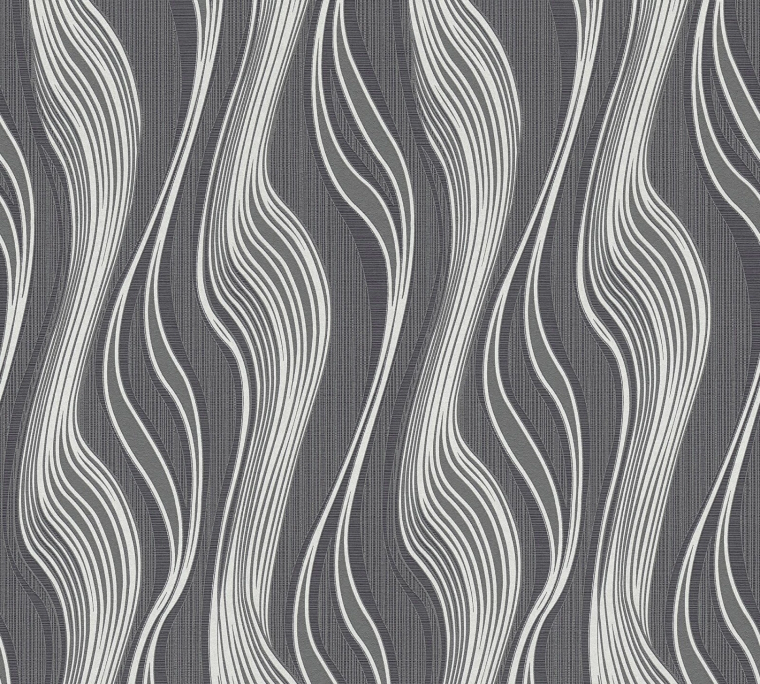 Vliestapete TRENDWALL - schwarz-silber - 10 Meter 1 Vliestapete TRENDWALL - schwarz-silber - 10 Meter