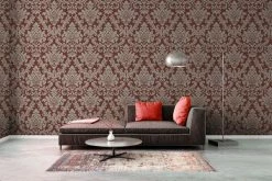 Vliestapete TRENDWALL - rot-gold - 10 Meter -Baumarkt Verkaufsgeschäft 9004550600 04 1600Wx1600H