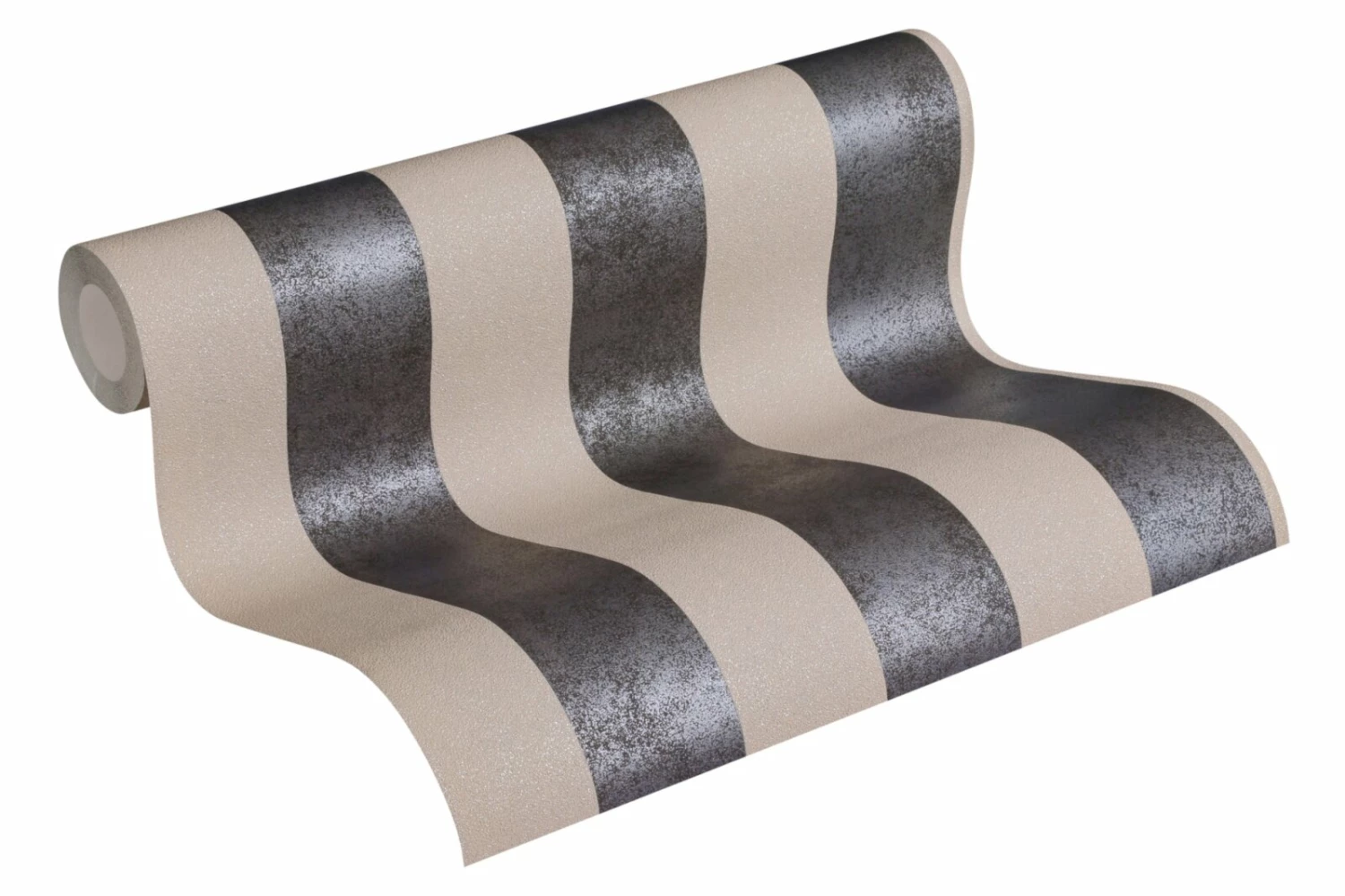 Vliestapete TRENDWALL - schwarz-beige - 10 Meter 2 Vliestapete TRENDWALL - schwarz-beige - 10 Meter – Bild 2