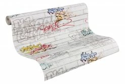 Papiertapete BOYS & GIRLS 6 - bunt-weiß - 10 Meter -Baumarkt Verkaufsgeschäft 9004552600 04 1600Wx1600H