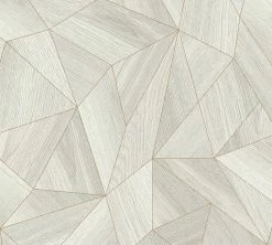 Vliestapete ELEMENTS - grau-gold - 10 Meter