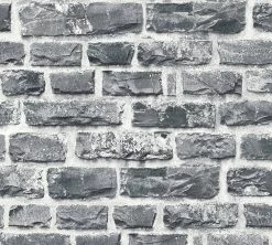 Vliestapete ELEMENTS - grau-schwarz - 10 Meter