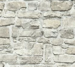 Vliestapete IL DECORO - grau-beige - 10 Meter