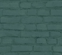 Vliestapete ELEMENTS - grün-schwarz - 10 Meter