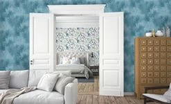 Vliestapete EXOTIC LIFE - blau - 10 Meter -Baumarkt Verkaufsgeschäft 9004559500 04 1600Wx1600H