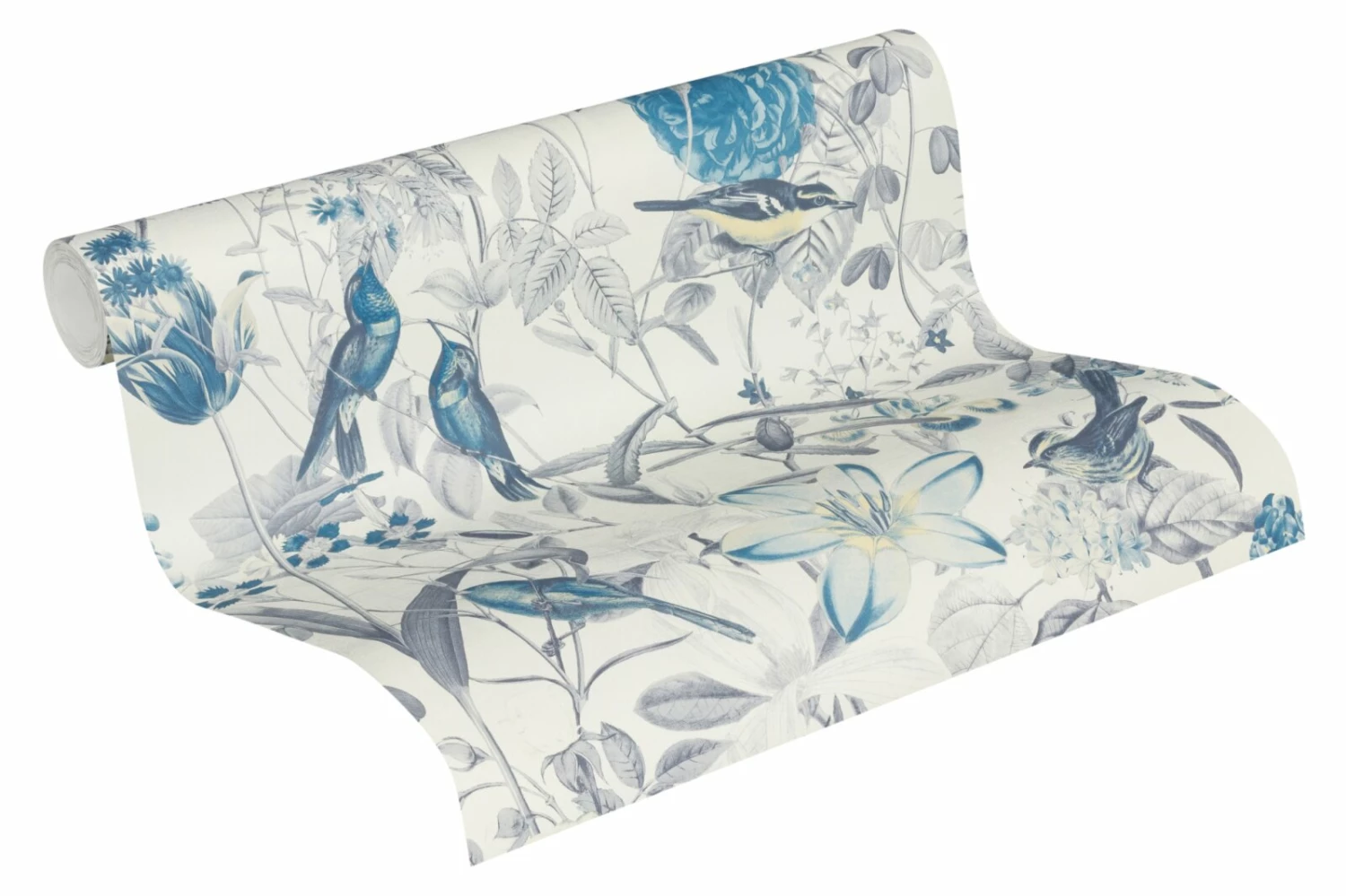 Vliestapete EXOTIC LIFE - blau-gelb - 10 Meter 2 Vliestapete EXOTIC LIFE - blau-gelb - 10 Meter – Bild 2