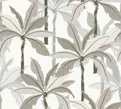 Vliestapete GEO NORDIC - grau-beige - 10 Meter