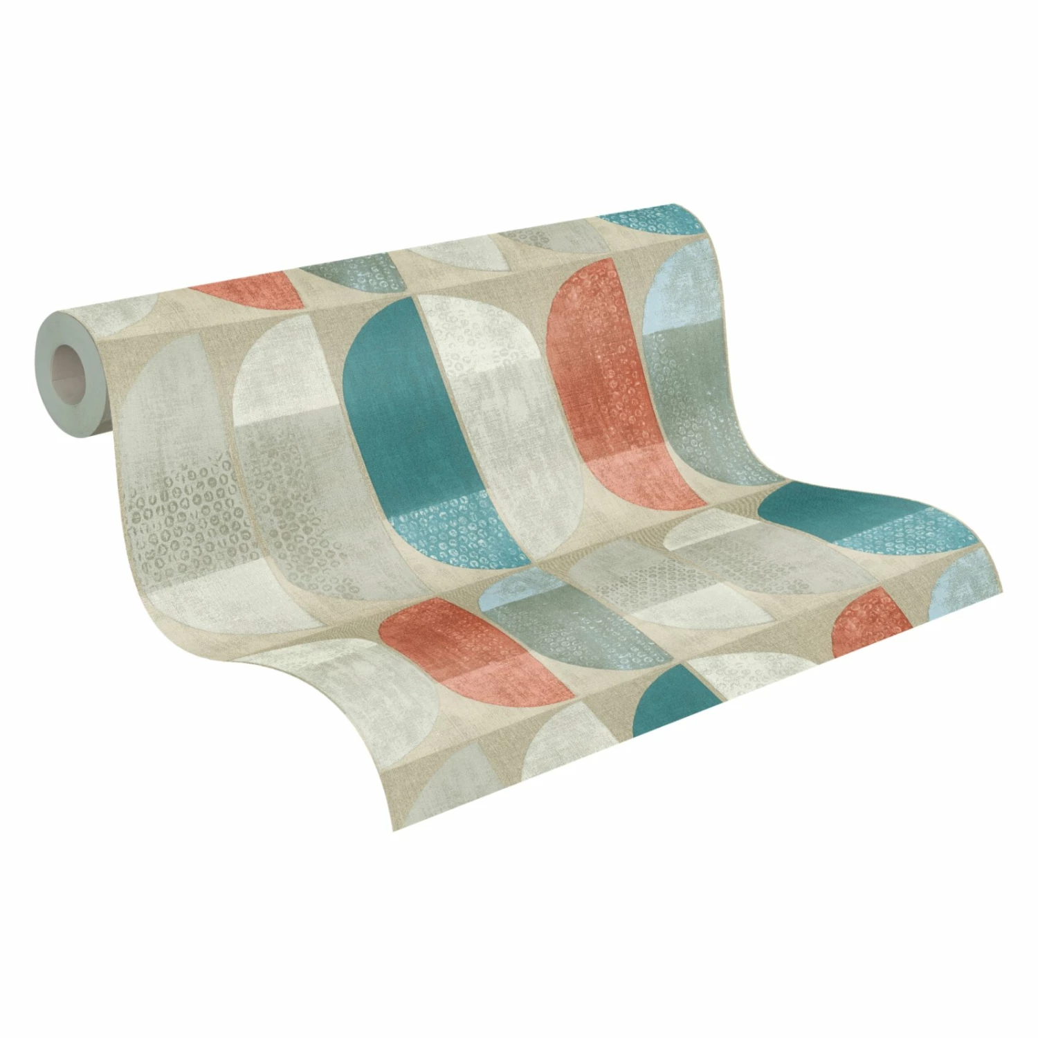 Vliestapete GEO NORDIC - beige-rot - 10 Meter 2 Vliestapete GEO NORDIC - beige-rot - 10 Meter – Bild 2