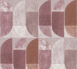 Vliestapete GEO NORDIC - rot-rosa - 10 Meter