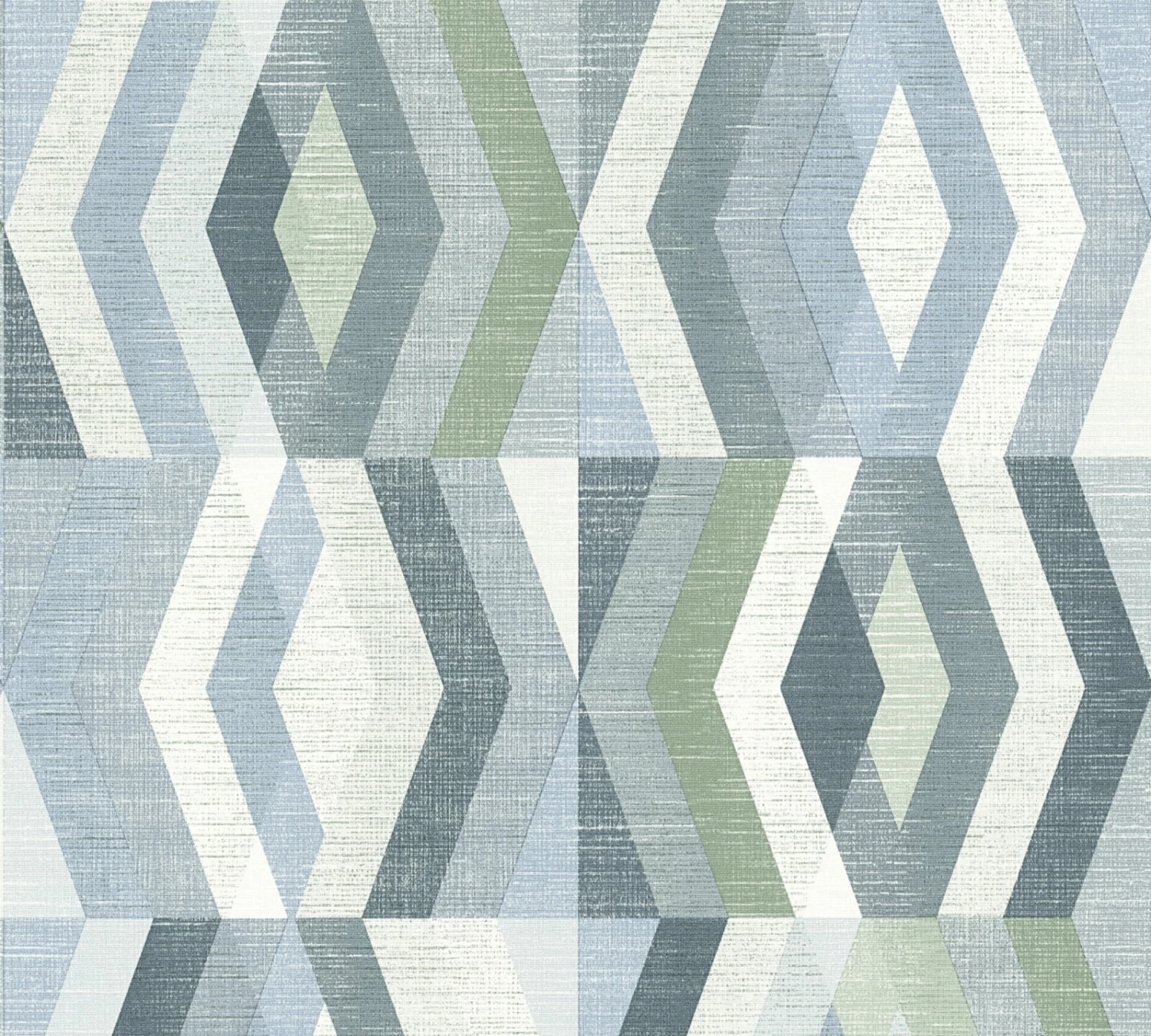 Vliestapete GEO NORDIC - blau-weiß - 10 Meter 1 Vliestapete GEO NORDIC - blau-weiß - 10 Meter