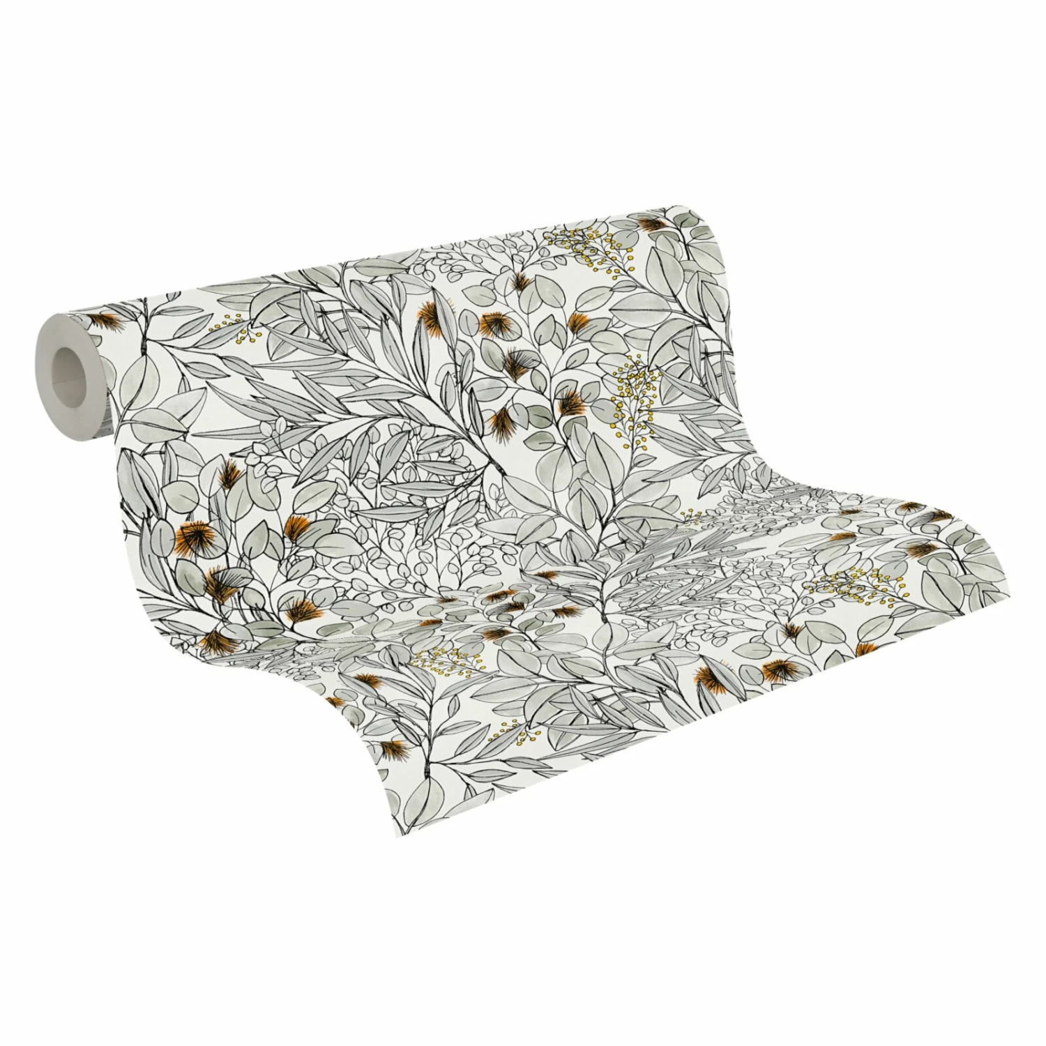 Vliestapete GEO NORDIC - grau-orange - 10 Meter 2 Vliestapete GEO NORDIC - grau-orange - 10 Meter – Bild 2