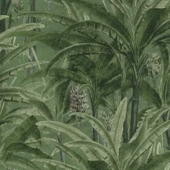Vliestapete PALMEN - grün - 10 m 5 Vliestapete PALMEN - grün - 10 m -Baumarkt Verkaufsgeschäft 9004566800 04 1600Wx1600H
