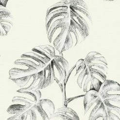 Vliestapete GREENERY - schwarz-weiß - 10 Meter 5 Vliestapete GREENERY - schwarz-weiß - 10 Meter -Baumarkt Verkaufsgeschäft 9004570400 04 1600Wx1600H