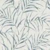 Vliestapete GREENERY - blau-grau - 10 Meter