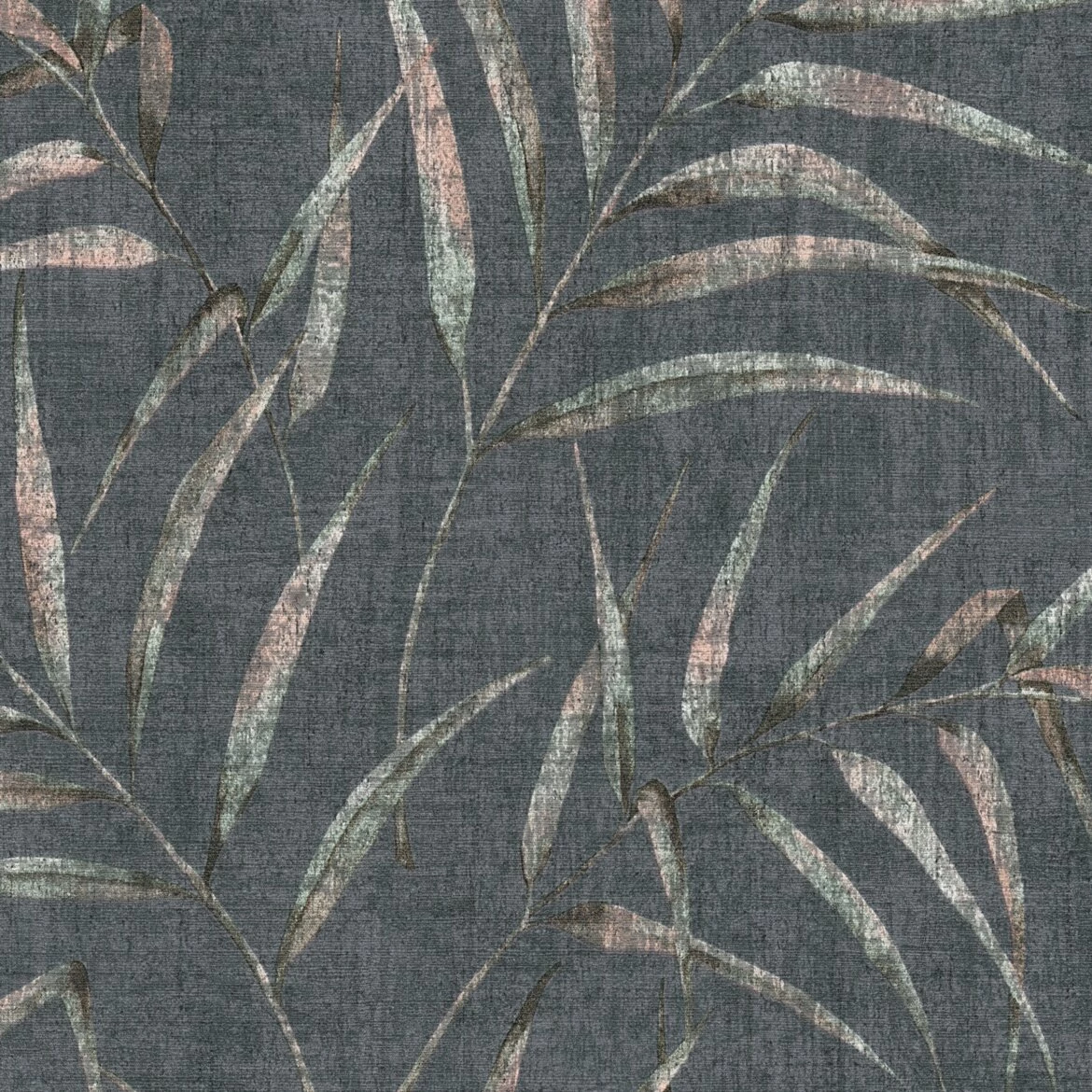 Vliestapete GREENERY - schwarz-grün - 10 Meter 3 Vliestapete GREENERY - schwarz-grün - 10 Meter – Bild 3