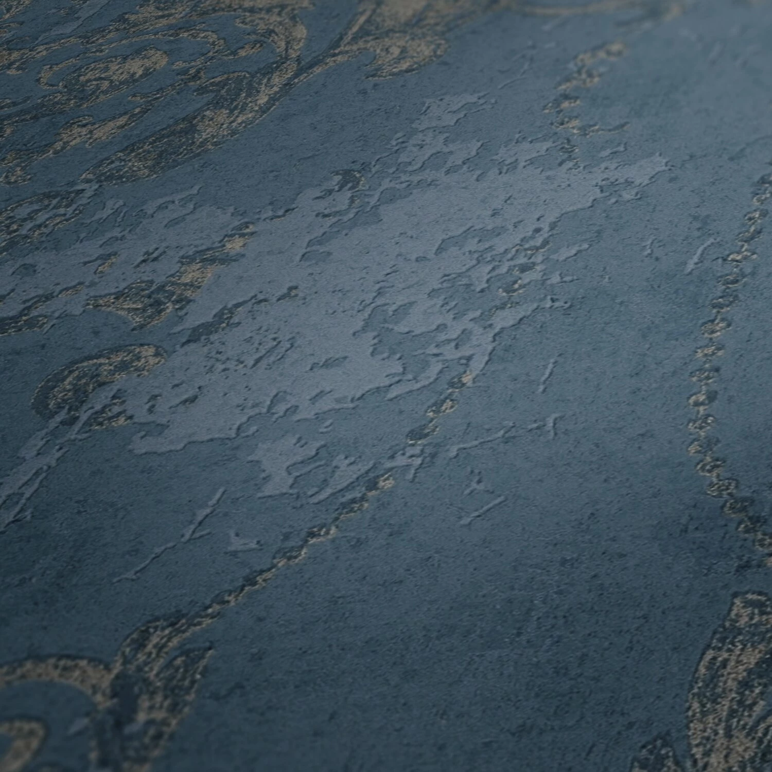 Vliestapete HISTORY OF ART - blau-silber - 10 Meter 3 Vliestapete HISTORY OF ART - blau-silber - 10 Meter – Bild 3